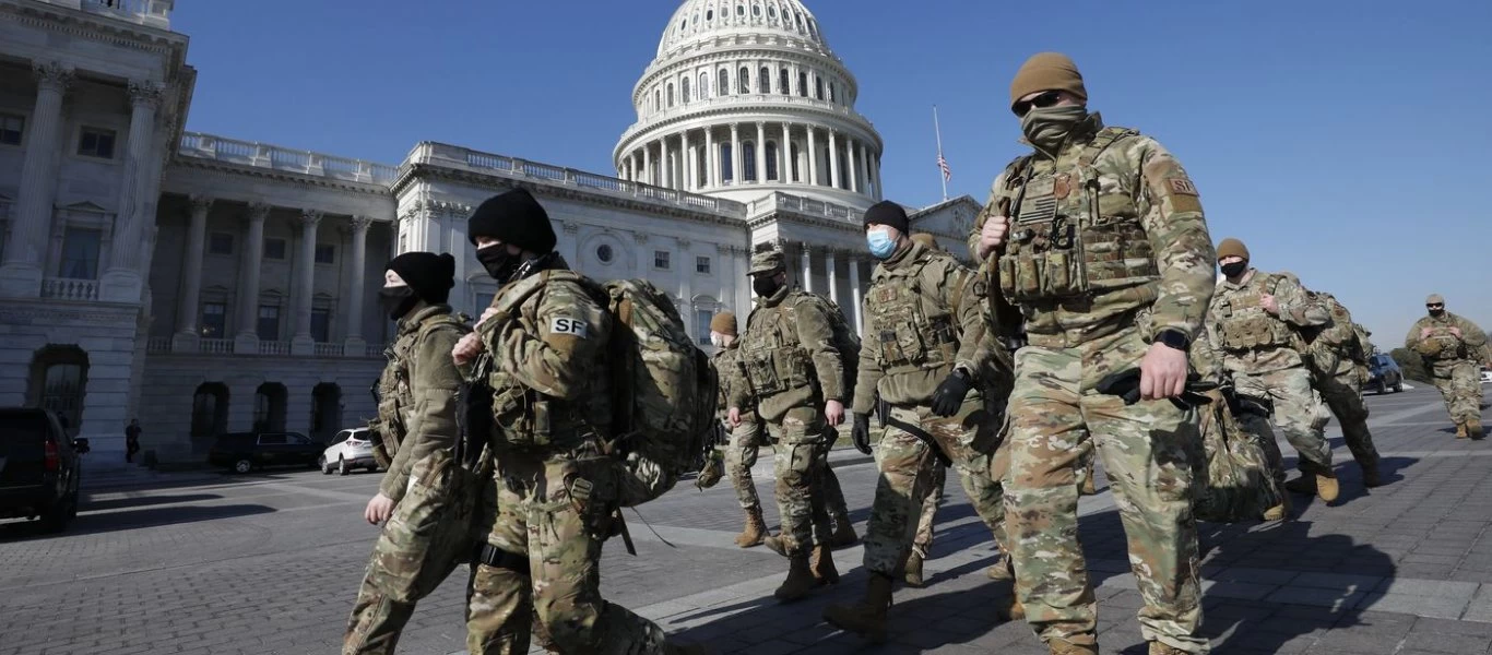 Η Ουάσιγκτον σε… lockdown: Παρεμβολές σε κινητά και ραδιοσταθμούς - Χιλιάδες ένοπλοι στρατιώτες στους δρόμους